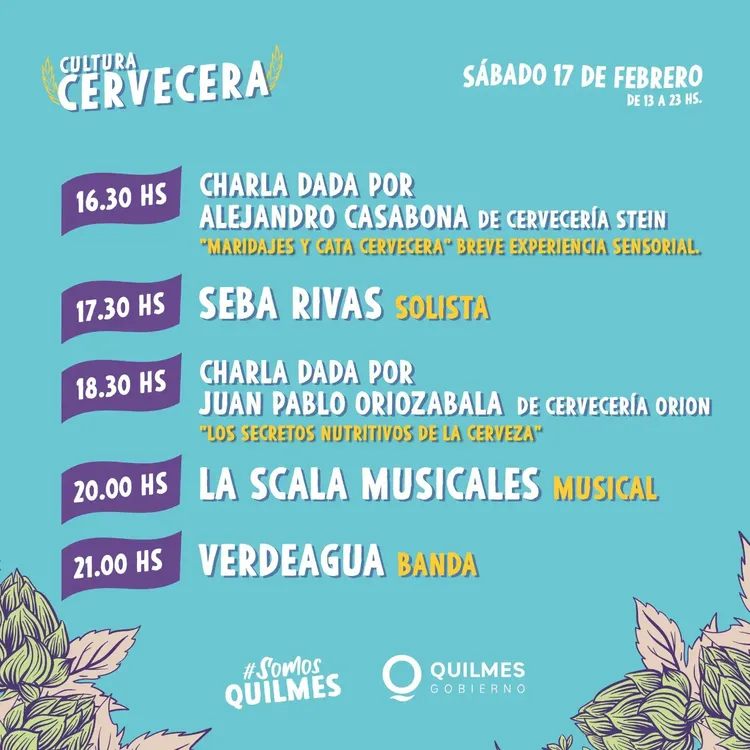 EL MUNICIPIO DE QUILMES INVITA A LA CHARLA, CATA DE CERVEZA ARTESANAL Y FERIA GASTRONÓMICA (1)