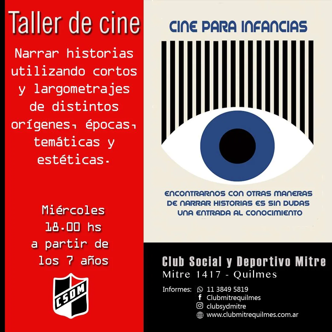 Taller de cine en el Club Mitre