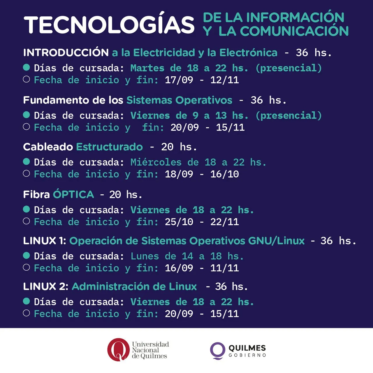 INSCRIPCIONES ABIERTAS PARA CURSOS GRATUITOS EN QUILMES TEC (6)