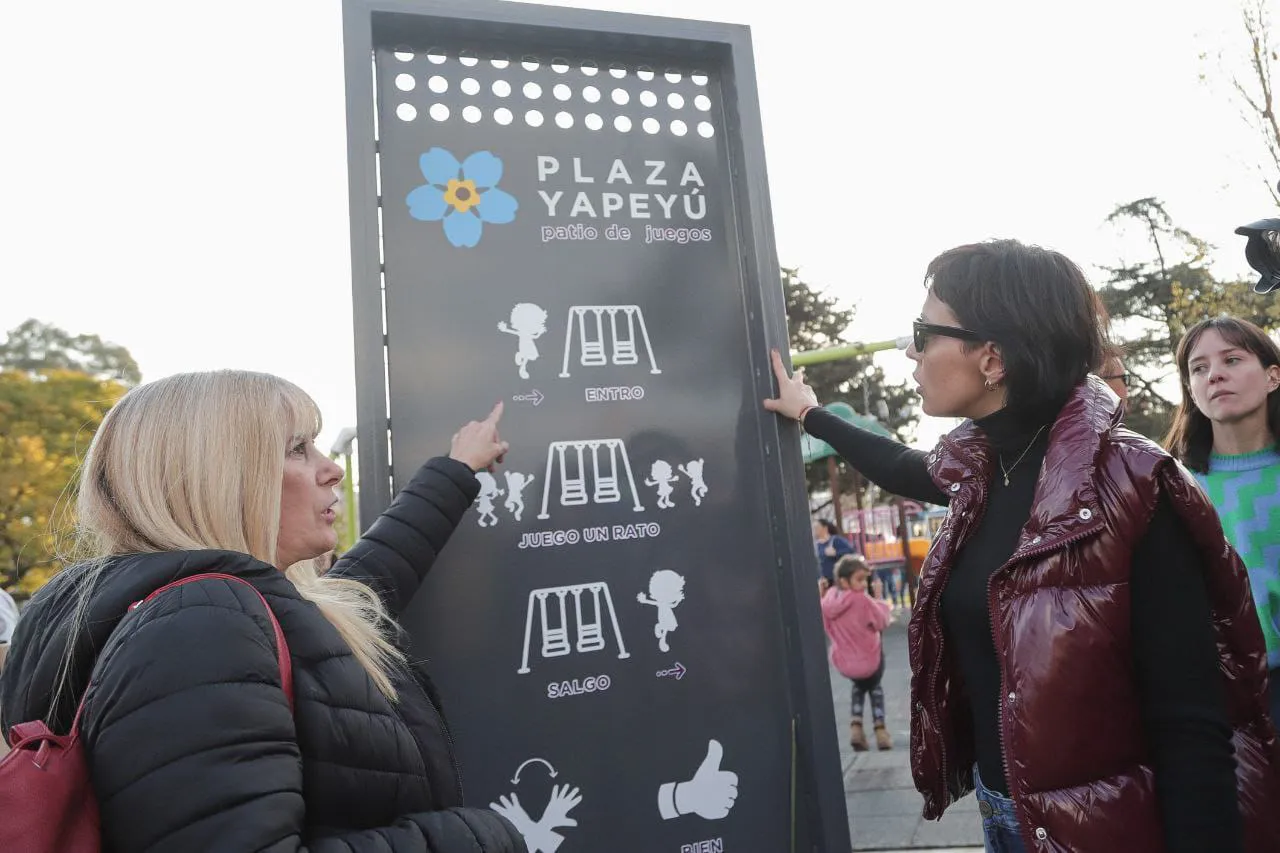 MAYRA INAUGURÓ LA OBRA DE PUESTA EN VALOR DE LA PLAZA YAPEYÚ EN SAN FRANCISCO SOLANO 5