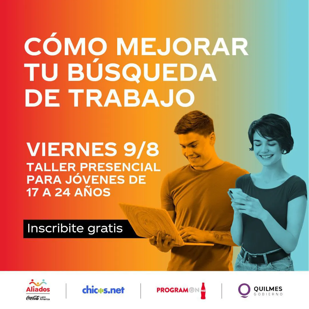 FORMARTE PARA TU PRIMER TRABAJO YA ESTÁ ABIERTA LA INSCRIPCIÓN PARA SUMARSE AL TALLER DE INSERCIÓN LABORAL DE “PROGRAMON”
