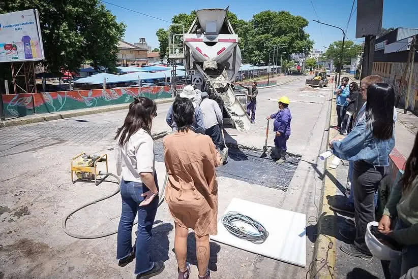 MAYRA SUPERVISÓ LOS TRABAJOS PARA LA RECONSTRUCCIÓN INTEGRAL DEL PUENTE 14 DE AGOSTO 2
