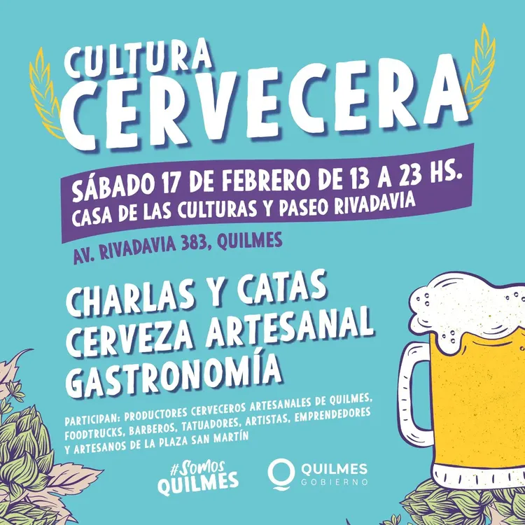 EL MUNICIPIO DE QUILMES INVITA A LA CHARLA, CATA DE CERVEZA ARTESANAL Y FERIA GASTRONÓMICA (2)