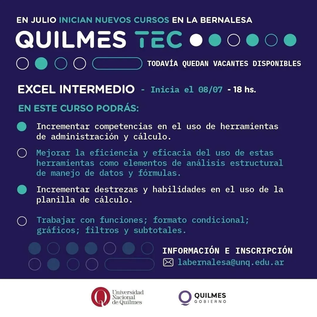EL MUNICIPIO INFORMA QUE EN JULIO ARRANCAN LOS NUEVOS CURSOS INTENSIVOS DE QUILMES TEC EN LA BERNALESA 3_11zon