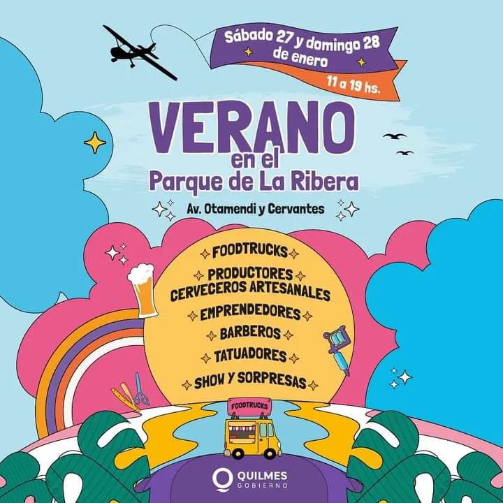 VENÍ A DISFRUTAR DEL VERANO EN EL PARQUE DE LA RIBERA DE QUILMES 2