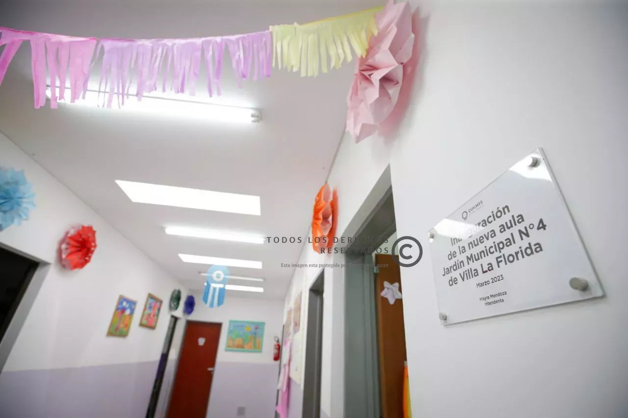 MAYRA RECORRIÓ LAS OBRAS DE INFRAESTRUCTURA REALIZADAS EN EL JARDÍN DE INFANTES MUNICIPAL Nº 4 DE VILLA LA FLORIDA 3