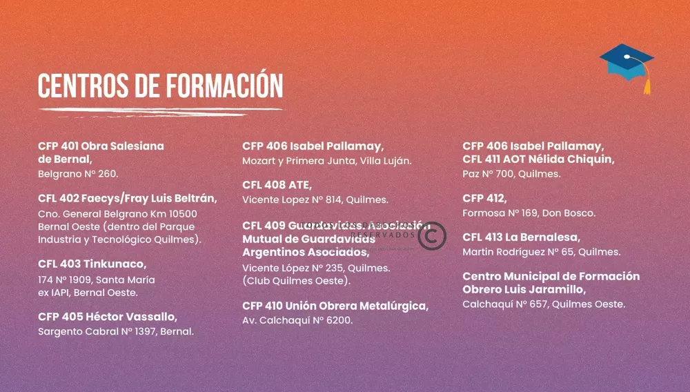 RED QUILMEÑA DE FORMACIÓN PARA EL TRABAJO 4