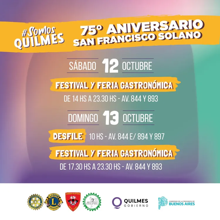 SAN FRANCISCO SOLANO CELEBRA SU 75º ANIVERSARIO CON EL DESFILE CÍVICO TRADICIONALISTA, FERIAS Y SHOWS MUSICALES (2)
