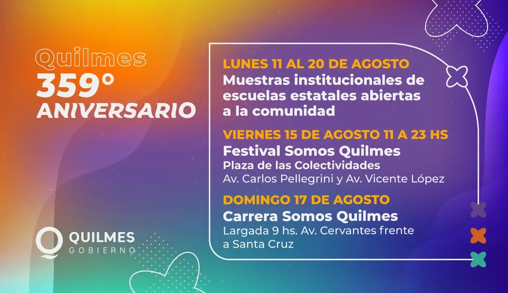 ANIVERSARIO 359º DE LA CIUDAD NUEVA EDICIÓN DEL FESTIVAL SOMOS QUILMES CON EL CIERRE ESTELAR DE DAMAS GRATIS (2)